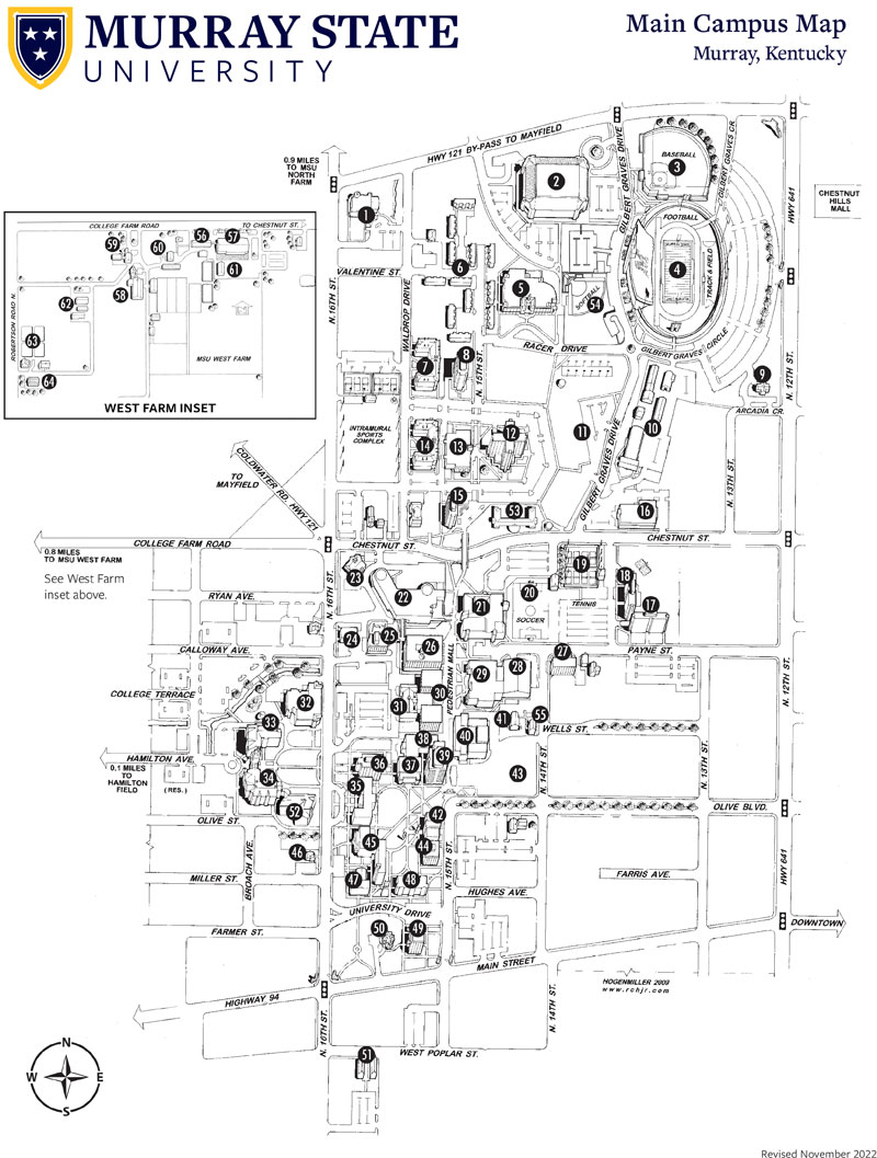Map of Ӱֱ State University campus