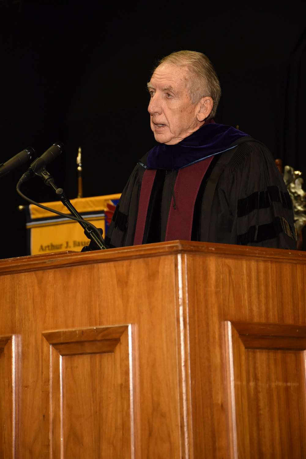 Justice Bill Cunningham at commencement