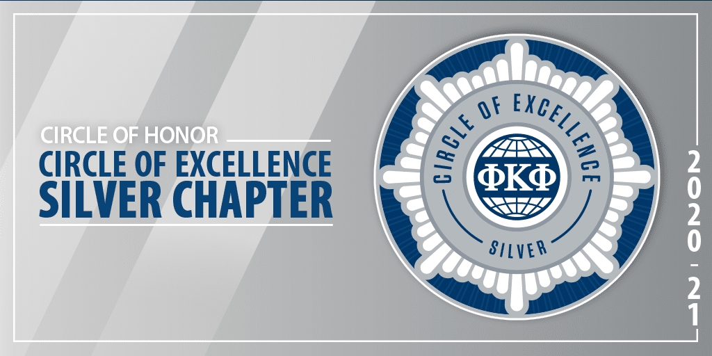 Phi Kappa Phi Circle of Excellence Silver Chapter award