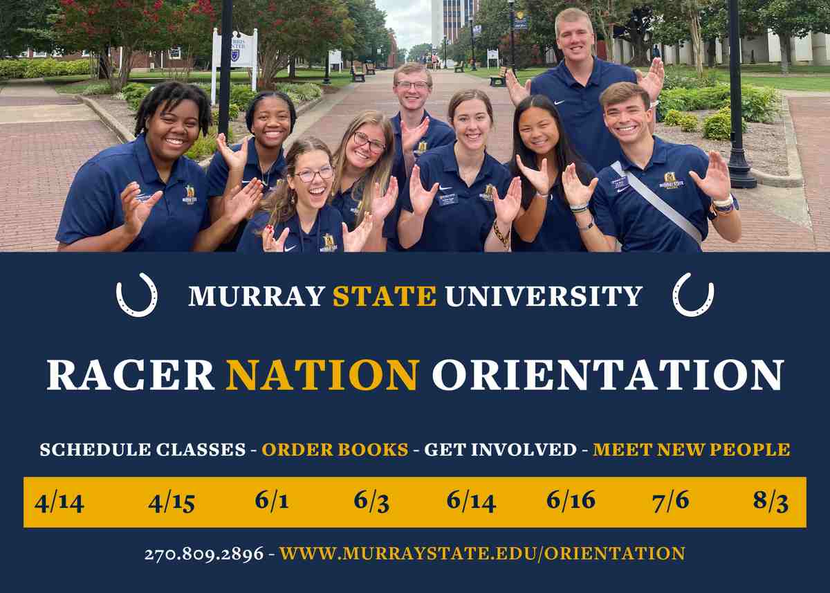 Racer Nation Orientation graphic with dates